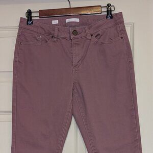 Lauren Conrad Womens Size 10 Cuffed Plum Colored Denim Pants